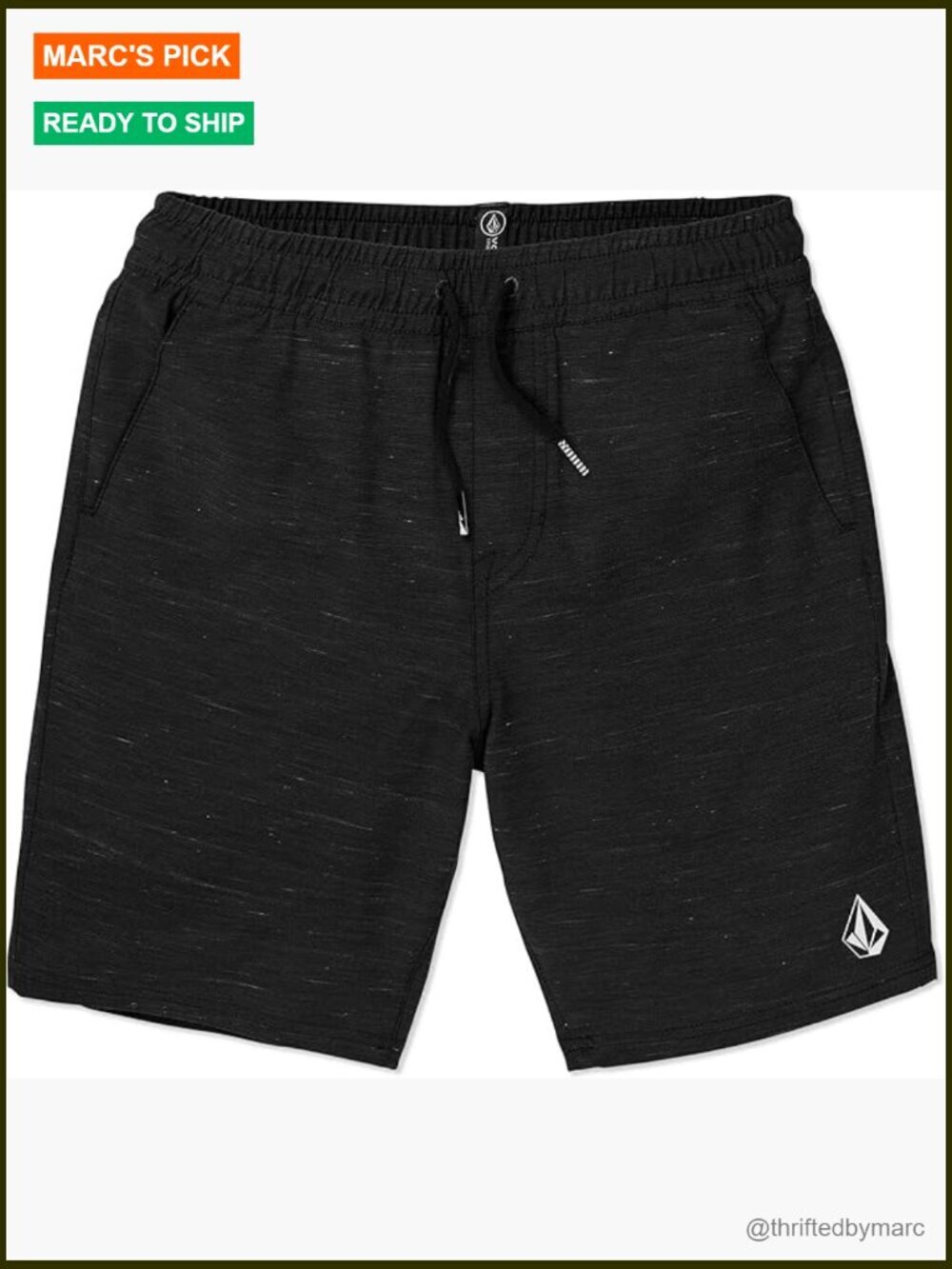 Men's Hybrid Shorts Elastic Waist Flat Front 18" Outseam Regular Fit